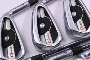 Ping G400 Irons / 5-PW+GW / Red Dot / Regular Flex Ping AWT 2.0 Shafts - Picture 1 of 7