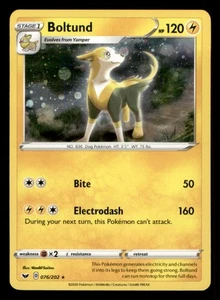Juego base Pokemon TCG Cosmos Holo con remolino Boltund 076/202 casi como nuevo - Imagen 1 de 2
