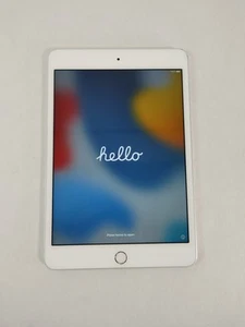 Apple iPad Mini 4th Gen A1538 16 GB iOS 15.8.4 Silver Tablet - Picture 1 of 6