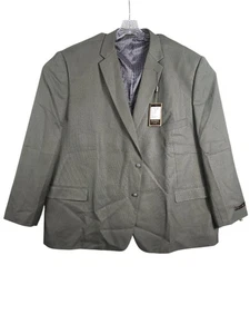NWT Pierre Loren Men’s 60R Olive Superior 150's Blazer Sport Coat Suit Jacket  - Picture 1 of 11