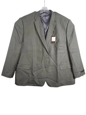 NWT Pierre Loren Men’s 60R Olive Superior 150's Blazer Sport Coat Suit Jacket  - Image 1 of 4