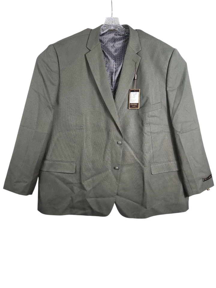 NUEVO CON ETIQUETAS Pierre Loren Para hombres 60R Olive Superior 150's Blazer Abrigo Deportivo Traje Chaqueta  Foto 1 de 4