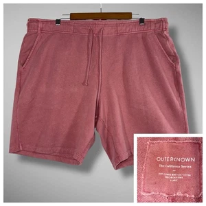 Pantaloncino Outerknown uomo XL serie California coulisse cotone marrone casual USA - Foto 1 di 6
