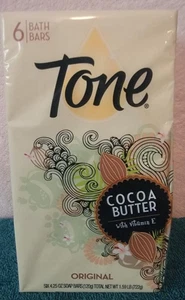 Jabón en barra original de manteca de cacao Tone 4,25 oz - 6 unidades - Imagen 1 de 6