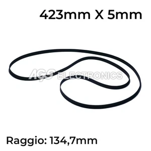 Cinghia per giradischi 423mm x 5mm Raggio: 134,7mm Diametro: 269,4mm - Picture 1 of 1