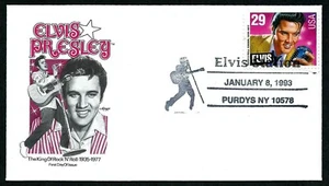 USA, SCOTT # 2721, ARTMASTER FDC COVER OF ELVIS PRESLEY, KING OF ROCK 'N' ROLL - Picture 1 of 2