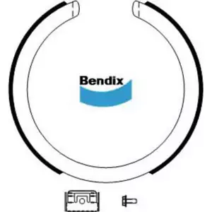 Bendix Brake Shoe BS3216 - Picture 1 of 4