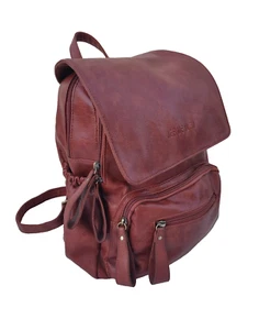 Genuine Leather Women’s Backpack – Vintage Handmade Bag from Jerusalem - Picture 1 of 8