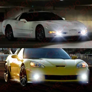 2x For 1997-2004 c5 LED SUPER BRIGHT White 6000K Fog Light Bulbs Kit - Imagen 1 de 8