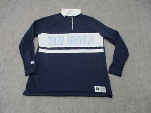 North Carolina Tar Heels Polo Shirt Womes Extra Small Blue PINK Victorias Secret - Picture 1 of 10