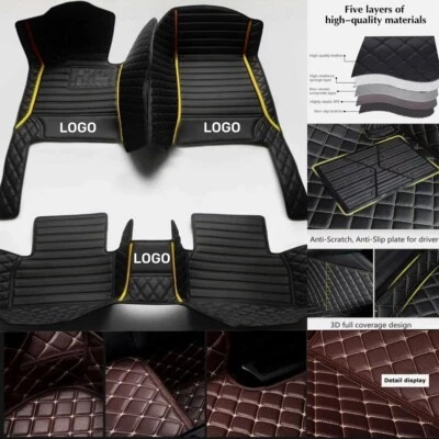 For Lexus LS SWB LS LWB Car Floor Mats All Weather Custom Liners Handmade Mats - Изображение 1 из 4
