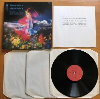 CBS 77376 Stravinsky Conducts Stravinsky Four Great Ballets NEAR MINT CBS 3LP - Image 1 of 4