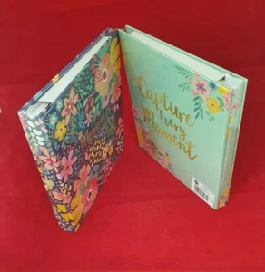 HELLO BLUME FOTOALBUM 30 BLATT 120 FOTOS 6X4" FARBENFROHES DESIGN  - Bild 1 von 5