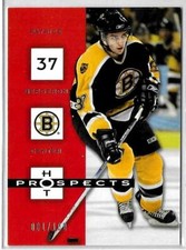 2005-06 Fleer Hot Prospects Red Hot #7 Patrice Bergeron 001/100 - Boston Bruins