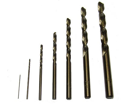 IMPERIAL HSS COBALT DRILLS x 10 DRILLS 1/16"-1/4" SIZES AVAILABLE FROM RDGTOOLS