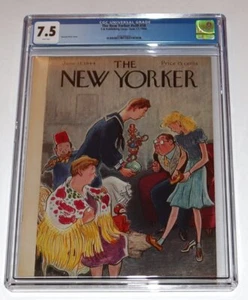 New Yorker magazine June 17 1944 JFK John Hersey PT-109 1st edition CGC 7.5 VF- - Foto 1 di 2