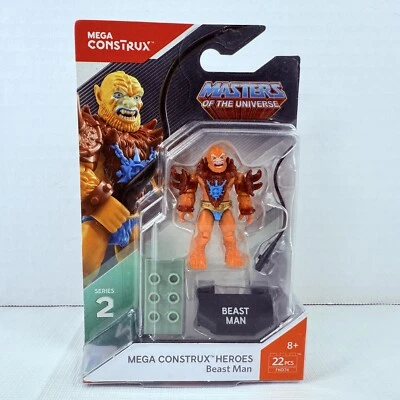 MEGA CONSTRUX HEROES Series 2 Beast Man Masters of The Universe NEW Sealed MOTU - Image 1 of 4