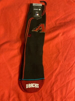 ARIZONA DIAMONDBACKS DBACKS STANCE MLB CASUAL SOCKS MEN'S SIZE LARGE NEW - Image 1 of 4