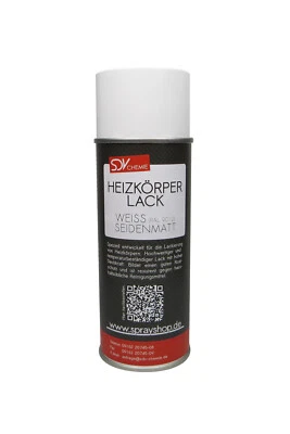 HEIZKÖRPERLACK SPRAY weiss seidenmatt 1x 400ml Heizkörper Lack RAL 9010 Radiator - Bild 1 von 2