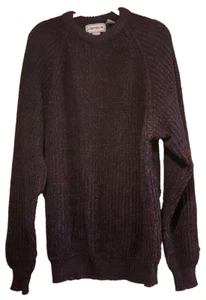 Suéter Tejido Vintage Campus Para Hombre Talla 3X Rojo Azul Púrpura Grueso Cosby - Imagen 1 de 12