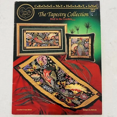 Cross My Heart Tapestry Collection BIRD IN THE GARDEN Counted Cross Stitch 1994  - Image 1 of 4