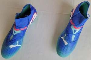 Mens Size 12 Blue Green Puma Future 7 Ultimate FG/AG Soccer Cleats 107916-01 - Picture 1 of 8