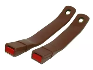 82-92 Camaro Firebird Russet Copper Front Seat Belt Buckles NEW GM PAIR - Picture 1 of 3