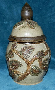 WUNDERSCHÖNE VINTAGE HANDGEFERTIGTE KERAMIKDOSE MIT DECKEL !!! SIGNIERT 1979 - Bild 1 von 4