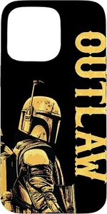 Star Wars iPhone 15 Pro Max Back Cover The Book oF Boba Fett Outlaw Case New - Zdjęcie 1 z 3