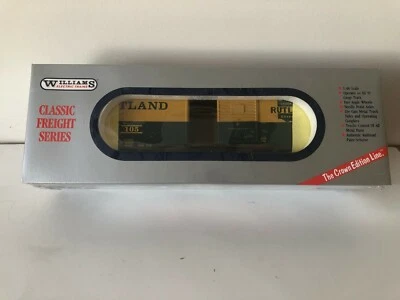 WILLIAMS CLASSIC FREIGHT CAR RUTLAND BOX CAR  # 36  NEW SEALD - Image 1 of 3