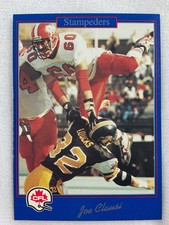 CFL 1991 JOGO Football Card-Joe Clausi, Calgary Stampeders