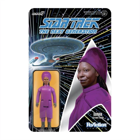 Star Trek The Next Generation Guinan Whoopi Goldberg TNG ReAction Figure Super7 Cover
