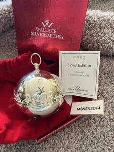 2002 WALLACE SILVER PLATE SLEIGH BELL - Picture 1 of 6