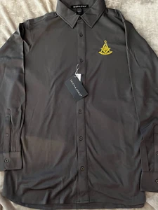 3XL Gray Past Master Button Down Shirt Wicking UV Protection Long Sleeve NEW! - Picture 1 of 3