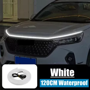 120cm 12V Car Hood LED Daytime Running Light Waterproof Strip Flexible Lamp DRL - Picture 1 of 8