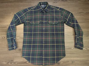 Polo Ralph Lauren Medium G.I. Hemd grün/gelb/rot kariert L/S Hemd mit Knopfleiste - Bild 1 von 6