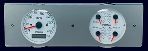 1946 1947 1948 Plymouth 2 Gauge GPS Quad Dash Panel Cluster Set PC - Picture 1 of 7