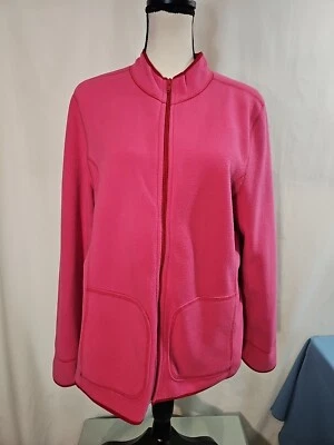 Vellón So Blue Sigrid Olsen rosa con cremallera talla XL USADO EN EXCELENTE ESTADO  Foto 1 de 4