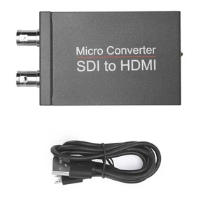 1 SDI In to 2 HDMI + SDI Out Mini HD Video Micro Converter Audio Switcher👌 - Picture 1 of 11
