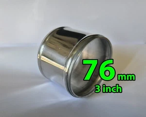 76mm 3” Aluminum Pipe Coupler Rubber Silicone Hoses Connector Adapter L:60mm - Picture 1 of 2