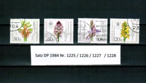 Satz Briefmarken DP 1984 Nr. 1225 / 1226 / 1227 / 1228 gestempelt Blumen - Bild 1 von 1