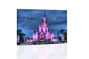 Disney Castle - LEINWAND ODER DRUCK WANDKUNST - Bild 1 von 2