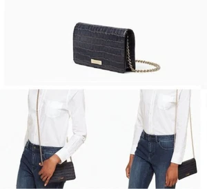 NWT $275 KATE SPADE Alexander Ave Exotic Isabeli Clutch Crossbody Bag wkru4325 - Picture 1 of 7