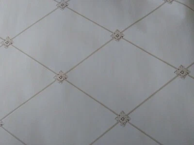 Papel Pintado Doble Rollo Thibaut Diseño Blanco Cremoso Marrón Claro 839-T-4112 Run 7 Foto 1 de 4