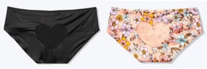 Victoria's Secret PINK Blush Love ~ Heart Cutout Bikini Panty sz XL~U Pick Color - Picture 1 of 7