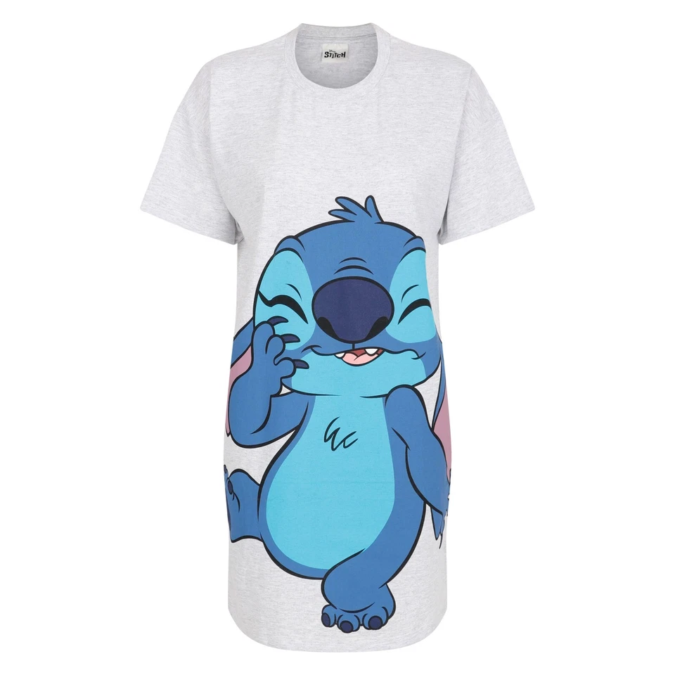 LABEL CUTTERS® Mädchen Nachthemd Stitch Kurzarm Nachthemd 10 bis 16 Jahre Nacht Nachtwäsche Neu