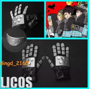 Anime Fire Force Shinra Kusakabe Cosplay Gloves/Mask Party Perform Costume Prop - Picture 1 of 6