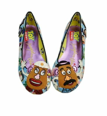 Irregular Choice Disney Toy Story Keep Em Together Shoe Mr Mrs Potato Head US 7 - Image 1 of 4