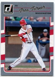 TREA TURNER 2017 Donruss Gray Border Parallel #175 /199