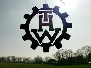 Ausilio Tecnico THW Logo in Acciaio 3mm da 40cm-90cm Decorazione Artigianale - Foto 1 di 4
